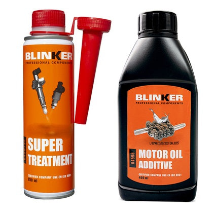 Blinker Pack 2 Produits Blinker Additif pour huile moteur et Additif Super Traitement