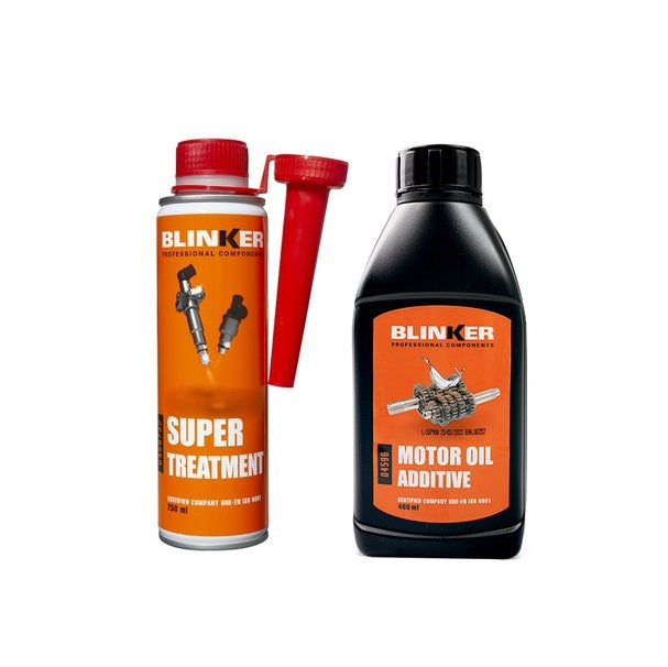 Blinker Pack 2 Produits Blinker Additif pour huile moteur et Additif Super Traitement
